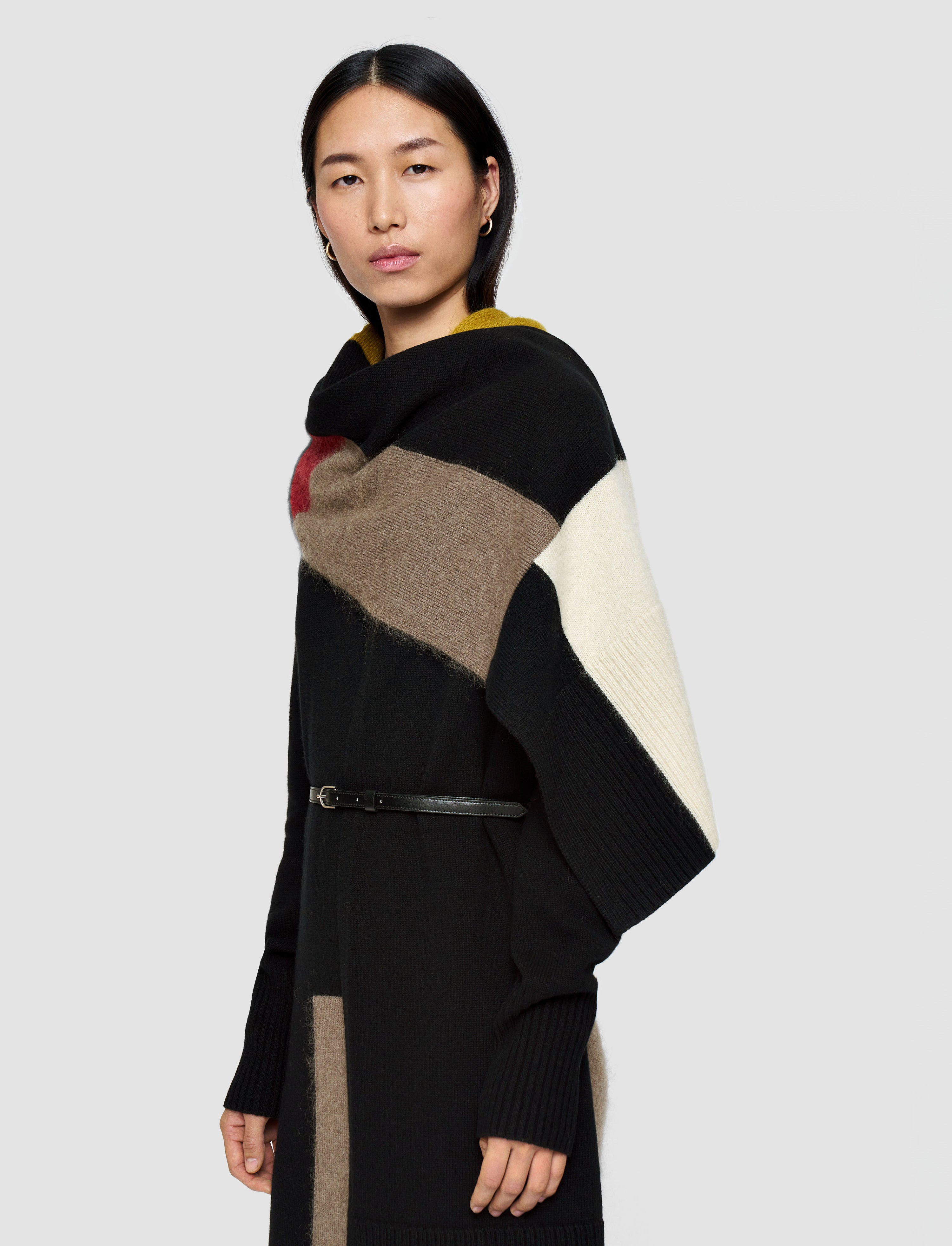 Overlay Wool Scarf - 2