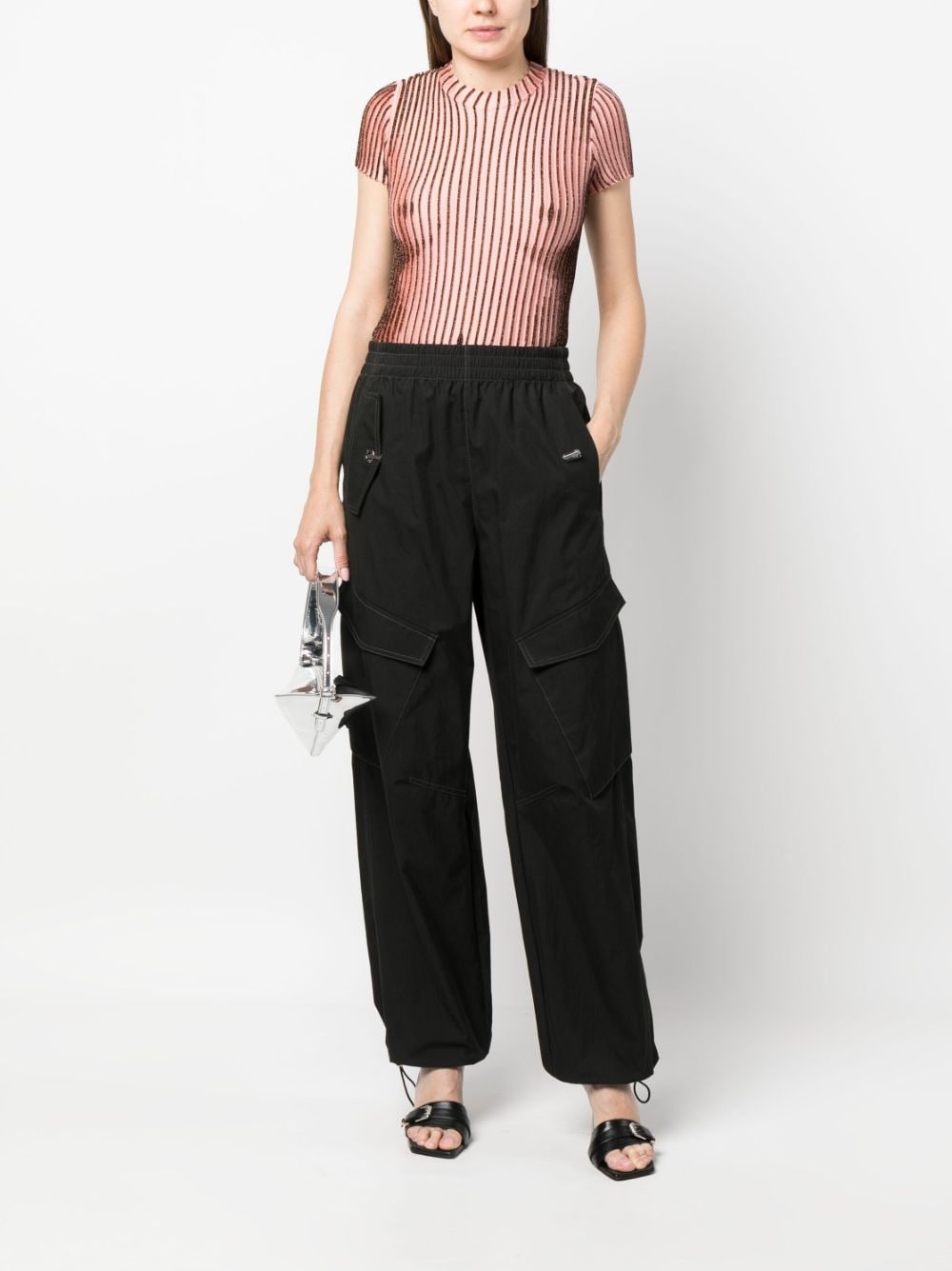 striped short-sleeve top - 2