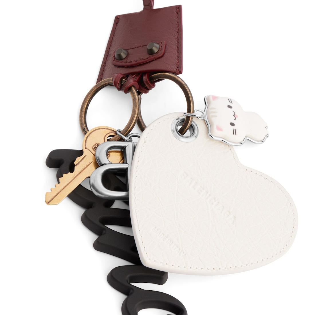 Women's Le City Charm Heart  in Dark Burgundy/optic White - 3