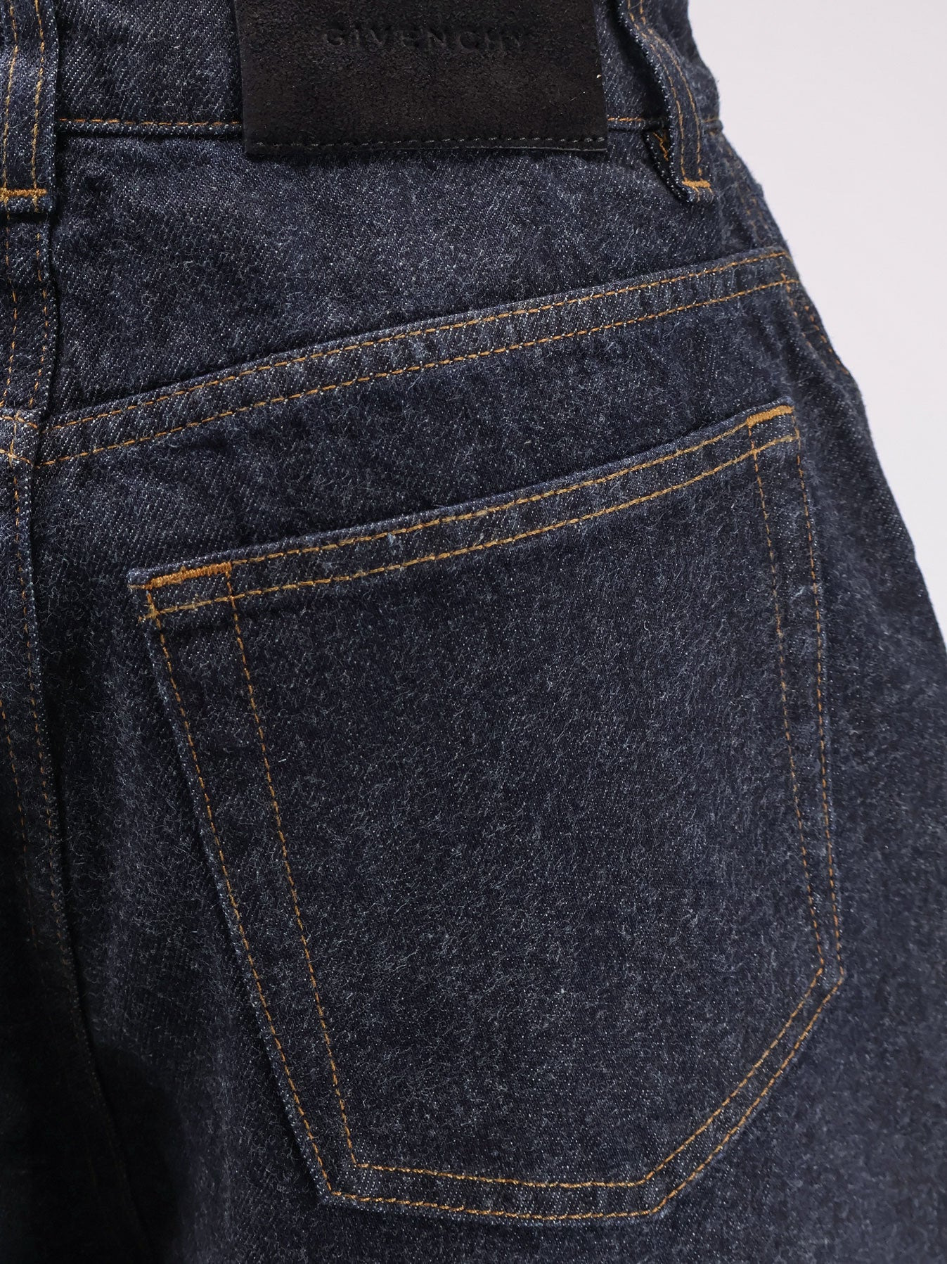 Twisted Dark Blue Denim Jeans - 5
