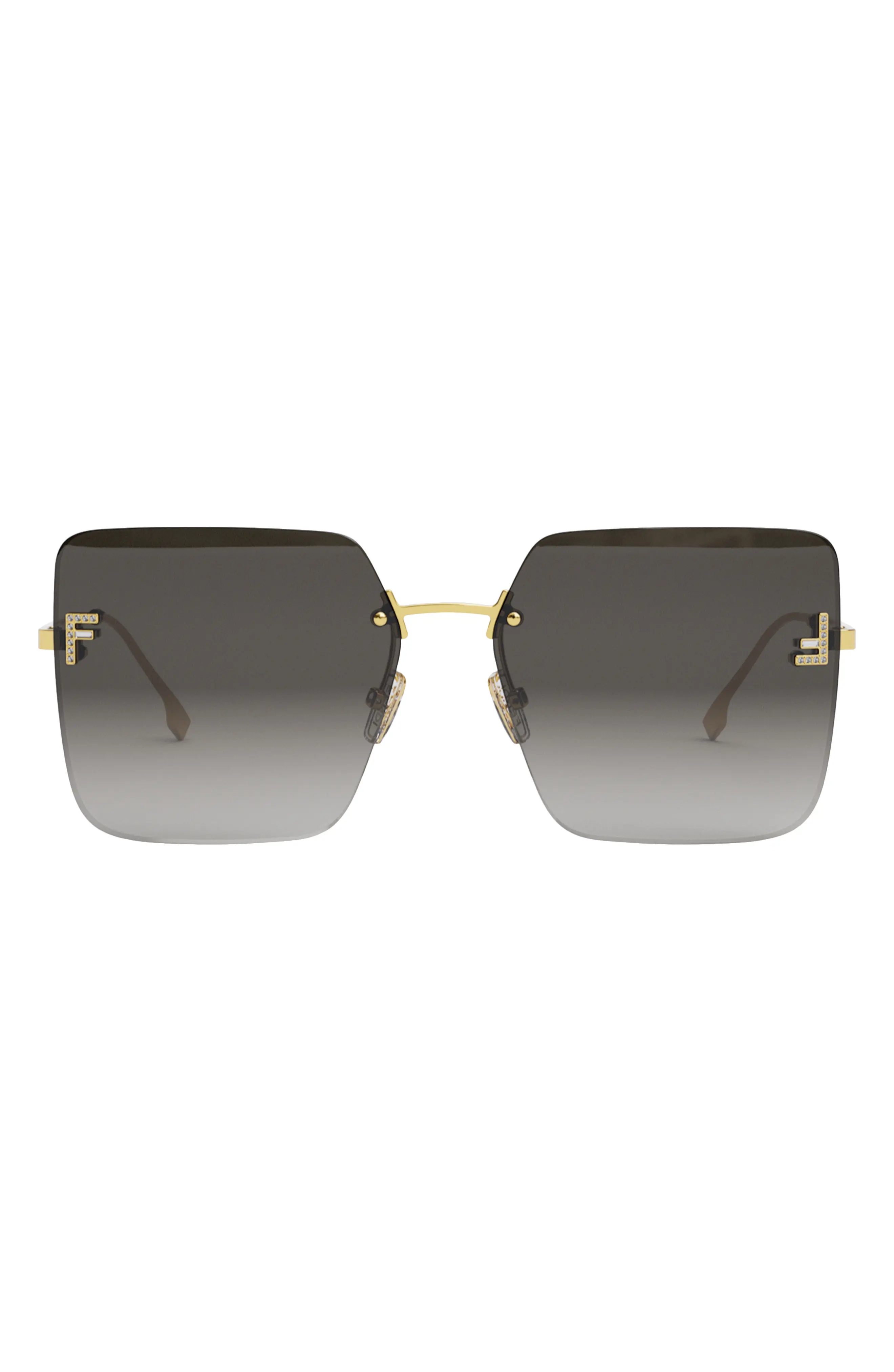 'Fendi First 59mm Geometric Sunglasses - 1