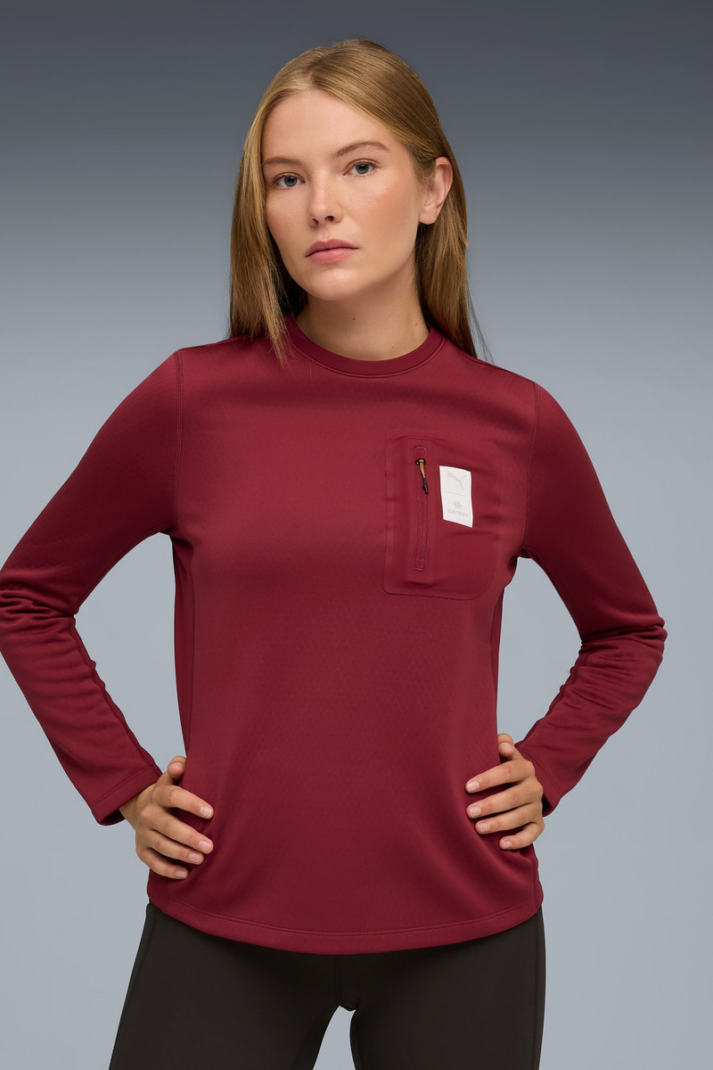 PUMA PUMA x SAYSKY Women's Moisture Wicking Running Sweatshirt outlook