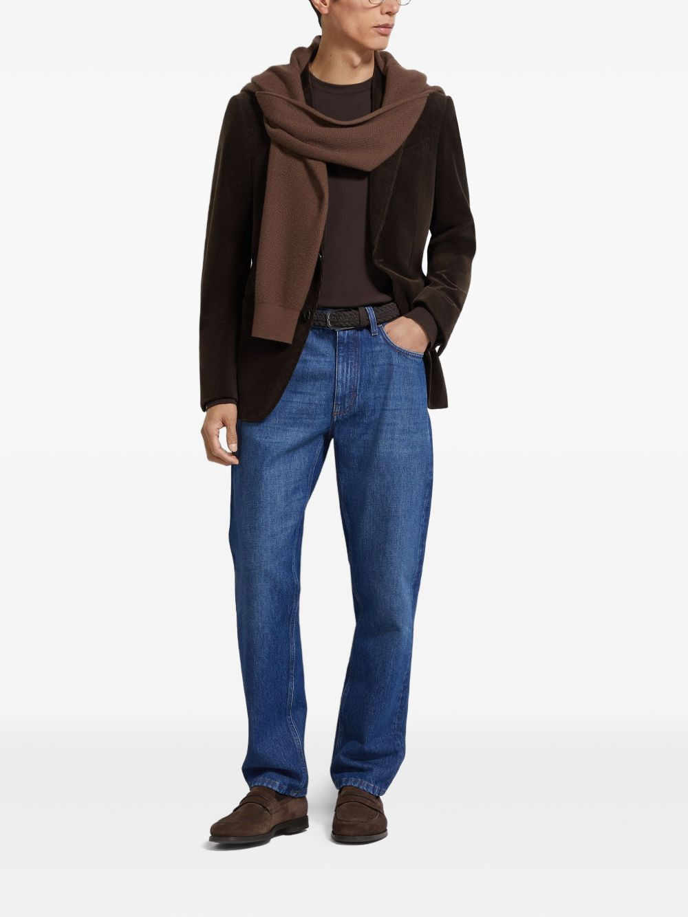 corduroy single-breasted blazer - 2