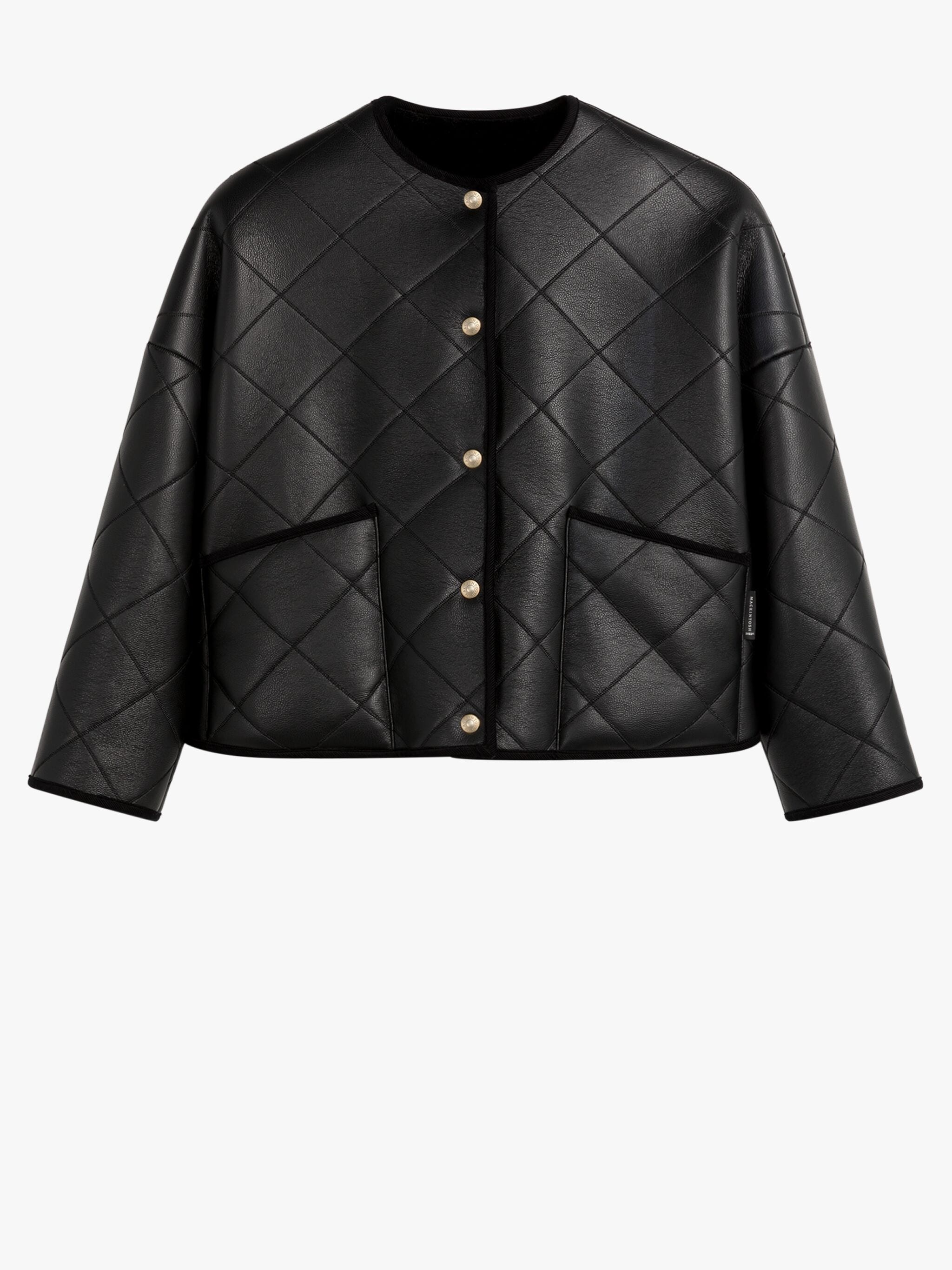 LYTH BLACK QUILTED JACKET - 1