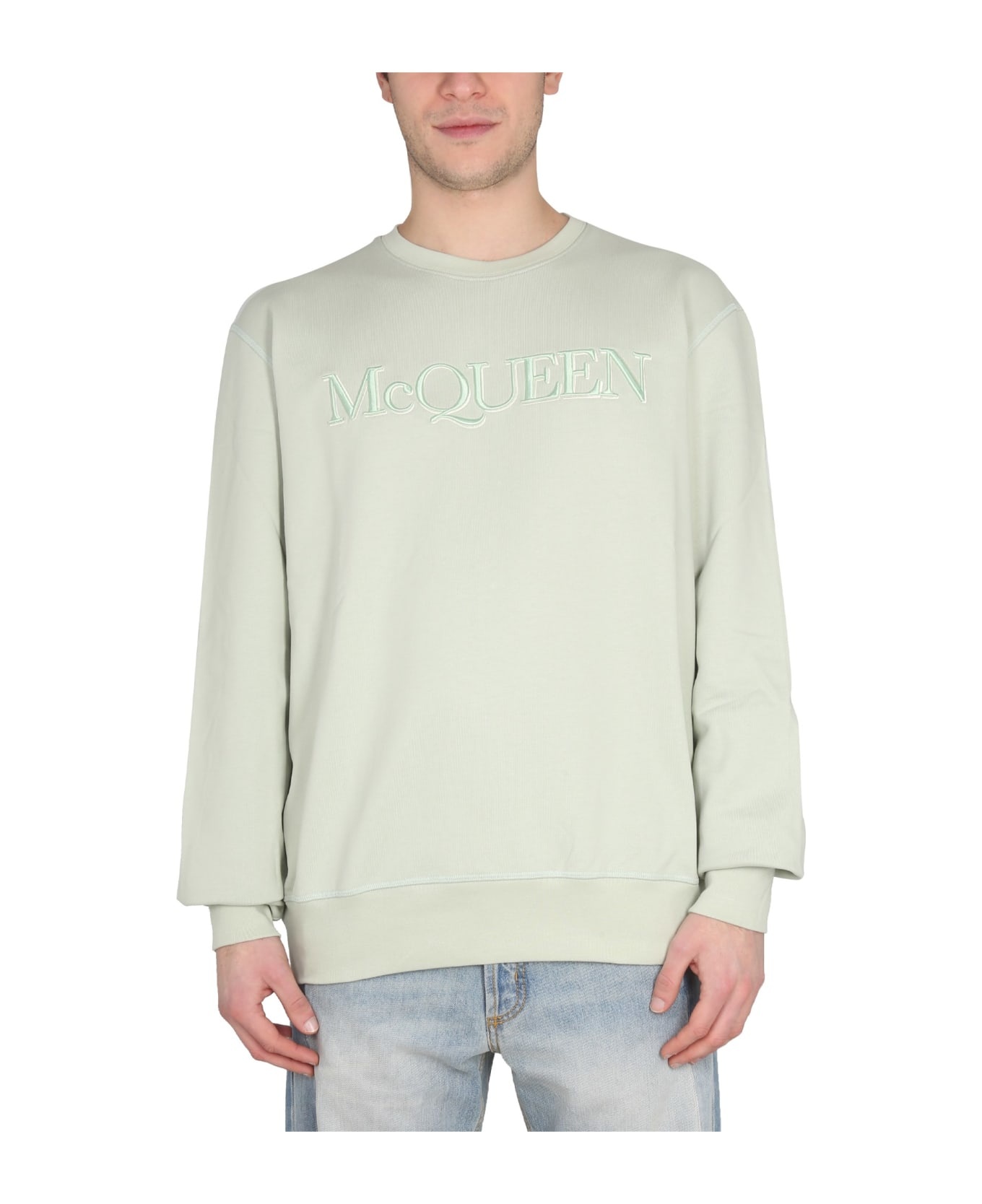 Sweatshirt With Logo Embroidery - 1
