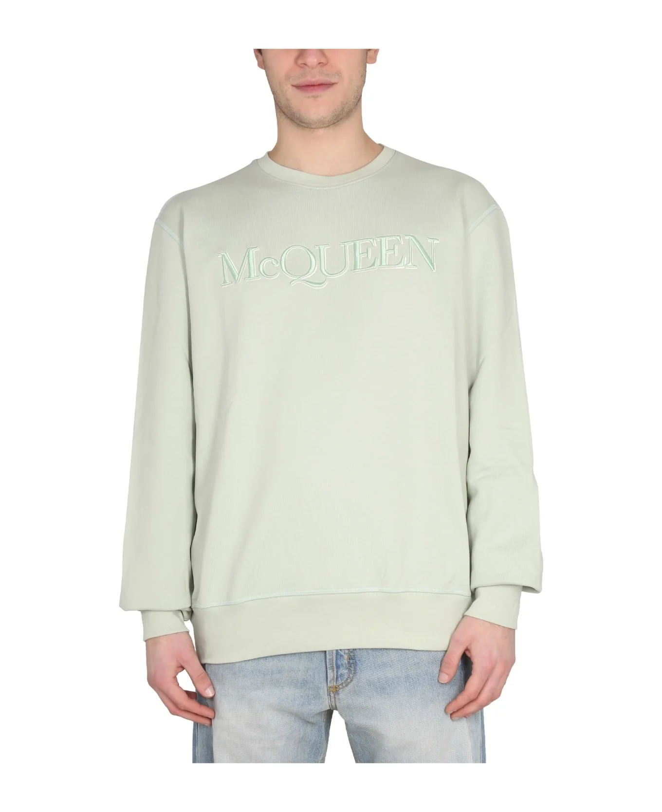 Sweatshirt With Logo Embroidery - 1