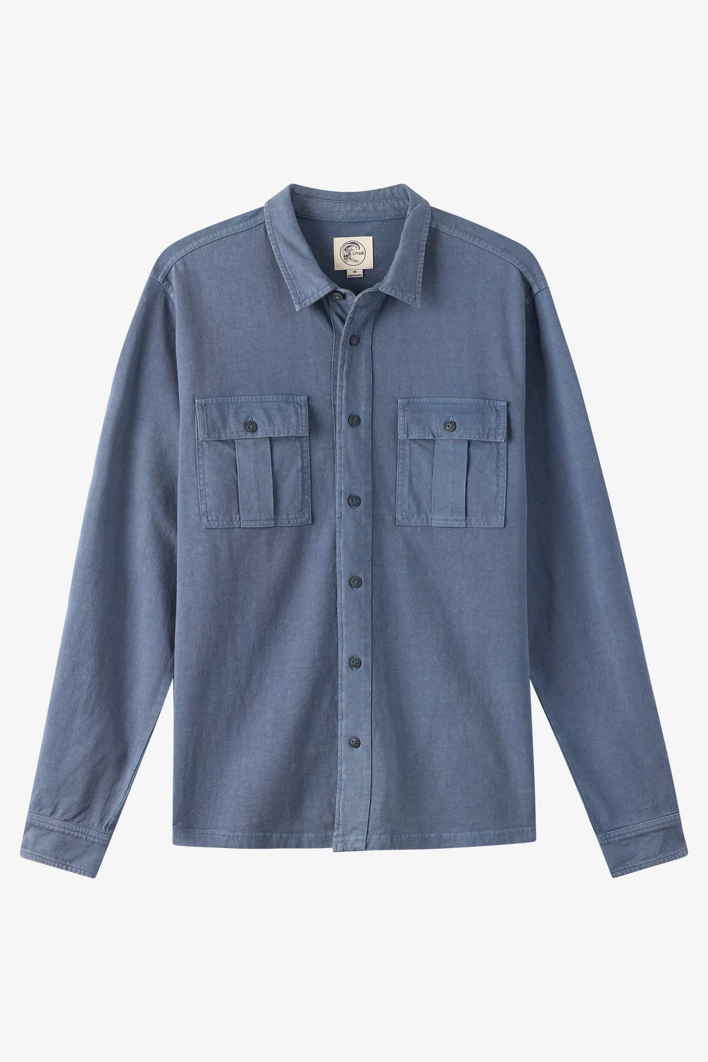 O'Riginals Long Sleeve Button Front Knit Shirt - 1