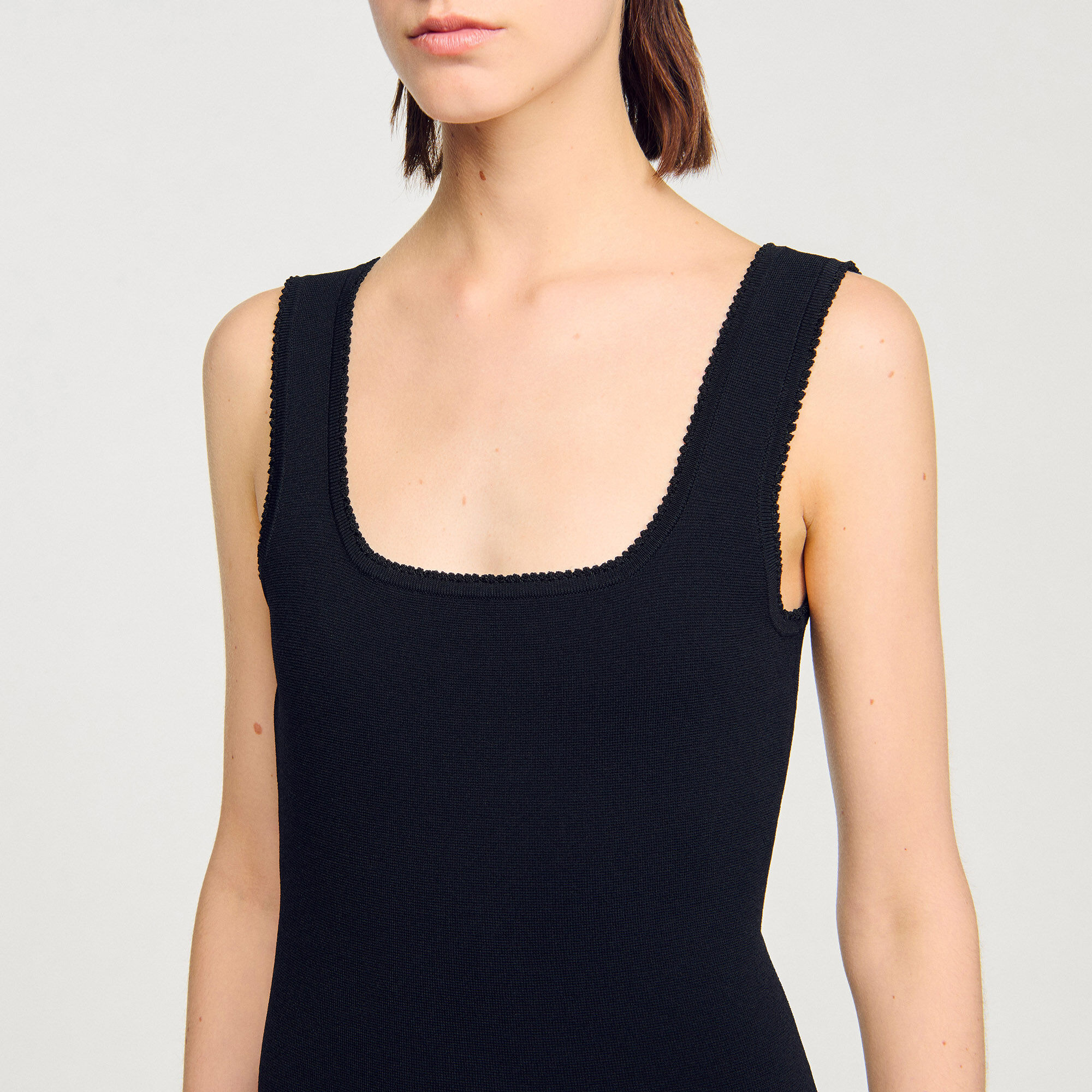 MINI KNIT DRESS WITH RUFFLES - 3