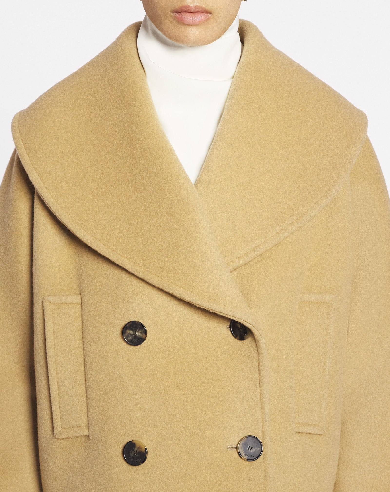 COCOON PEA COAT - 5