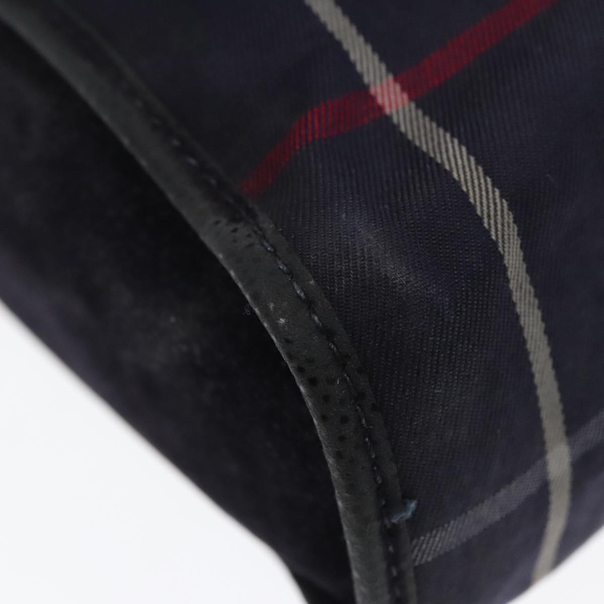 Burberry Nova Check Shoulder Bag Canvas Navy Gold - 14
