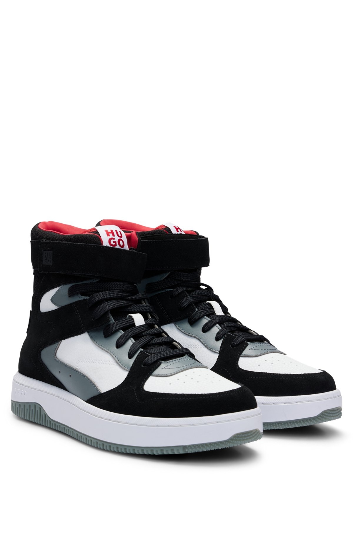 HIGH-TOP SNEAKERS IN A PANELED DESIGN - 2