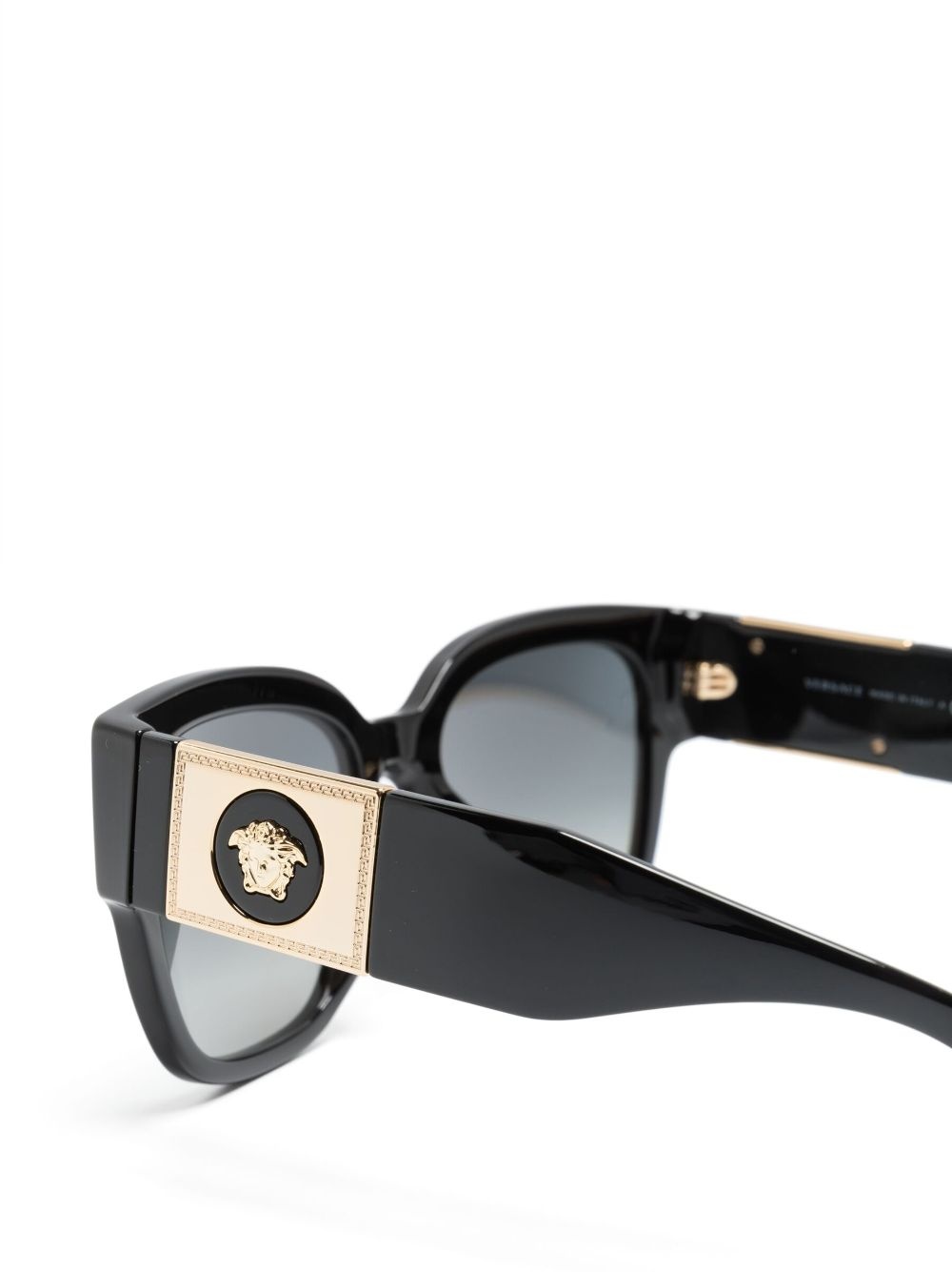 logo-plaque oversize-frame sunglasses - 3