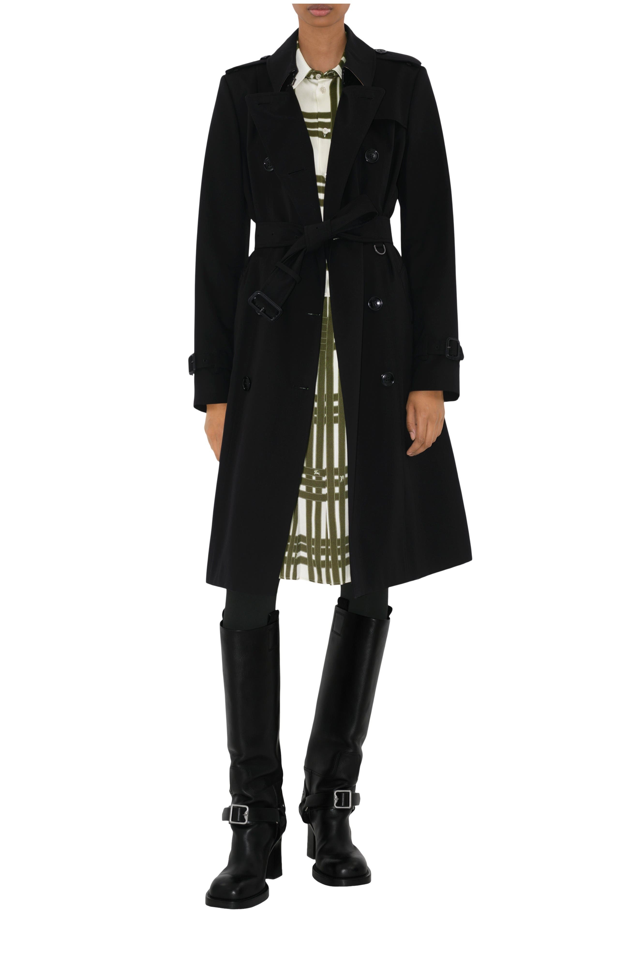 burberry Long Chelsea Heritage Trench Coat in Black at Nordstrom - 1