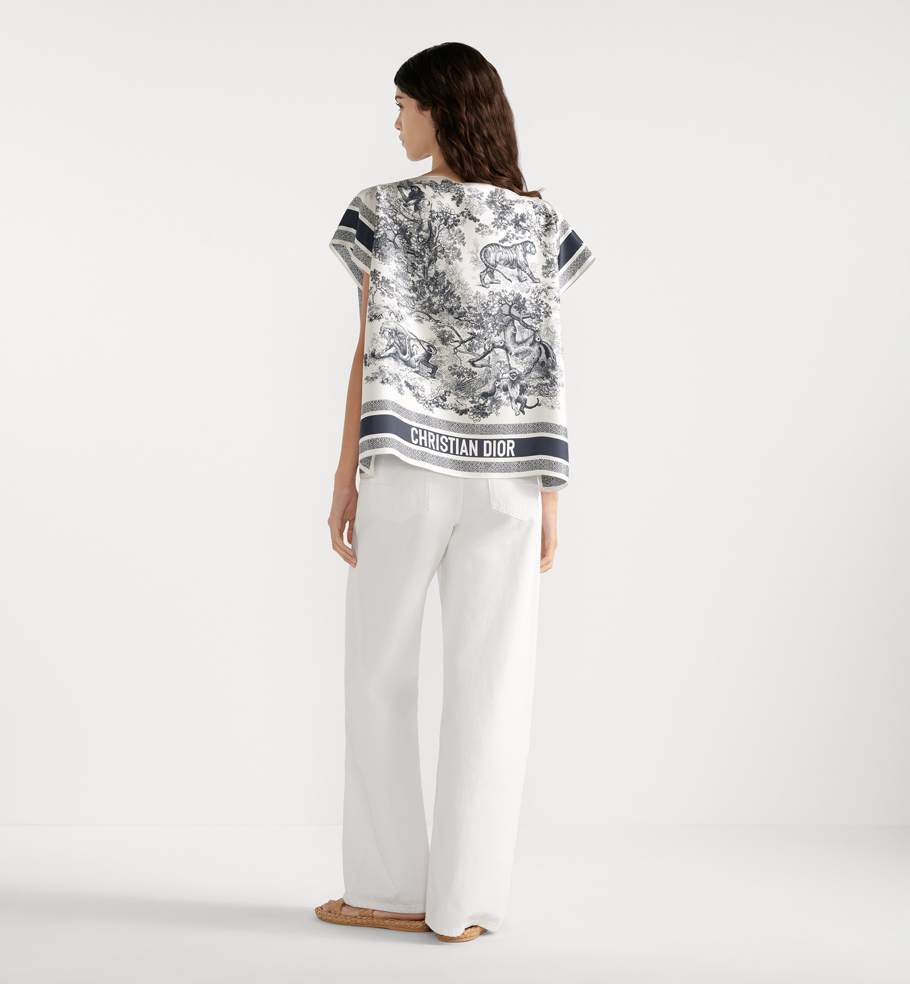 Dioriviera Toile de Jouy Sauvage Dior Silk Top - 3
