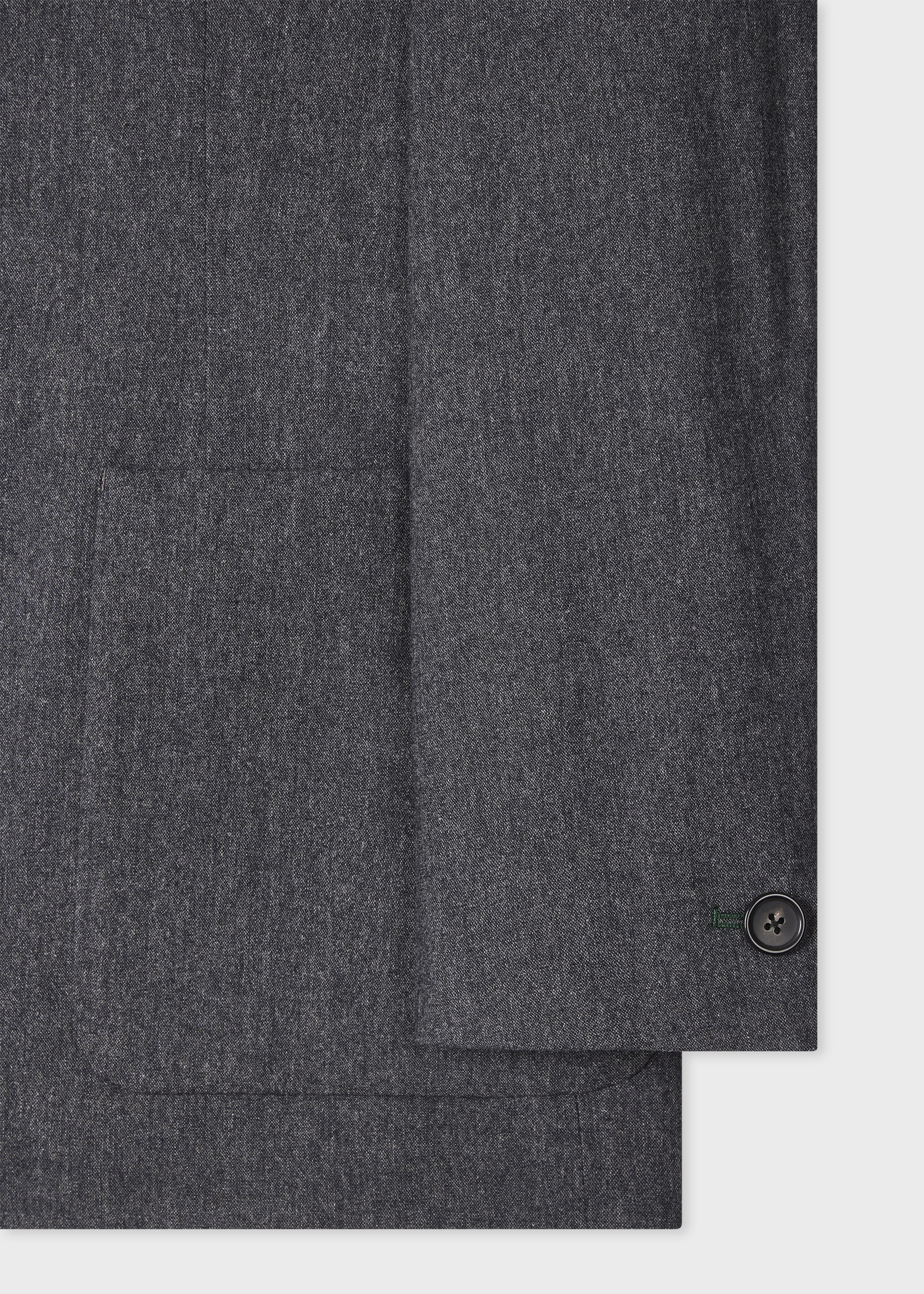 Navy Melange Wool-Blend Buggy-Lined Blazer - 3