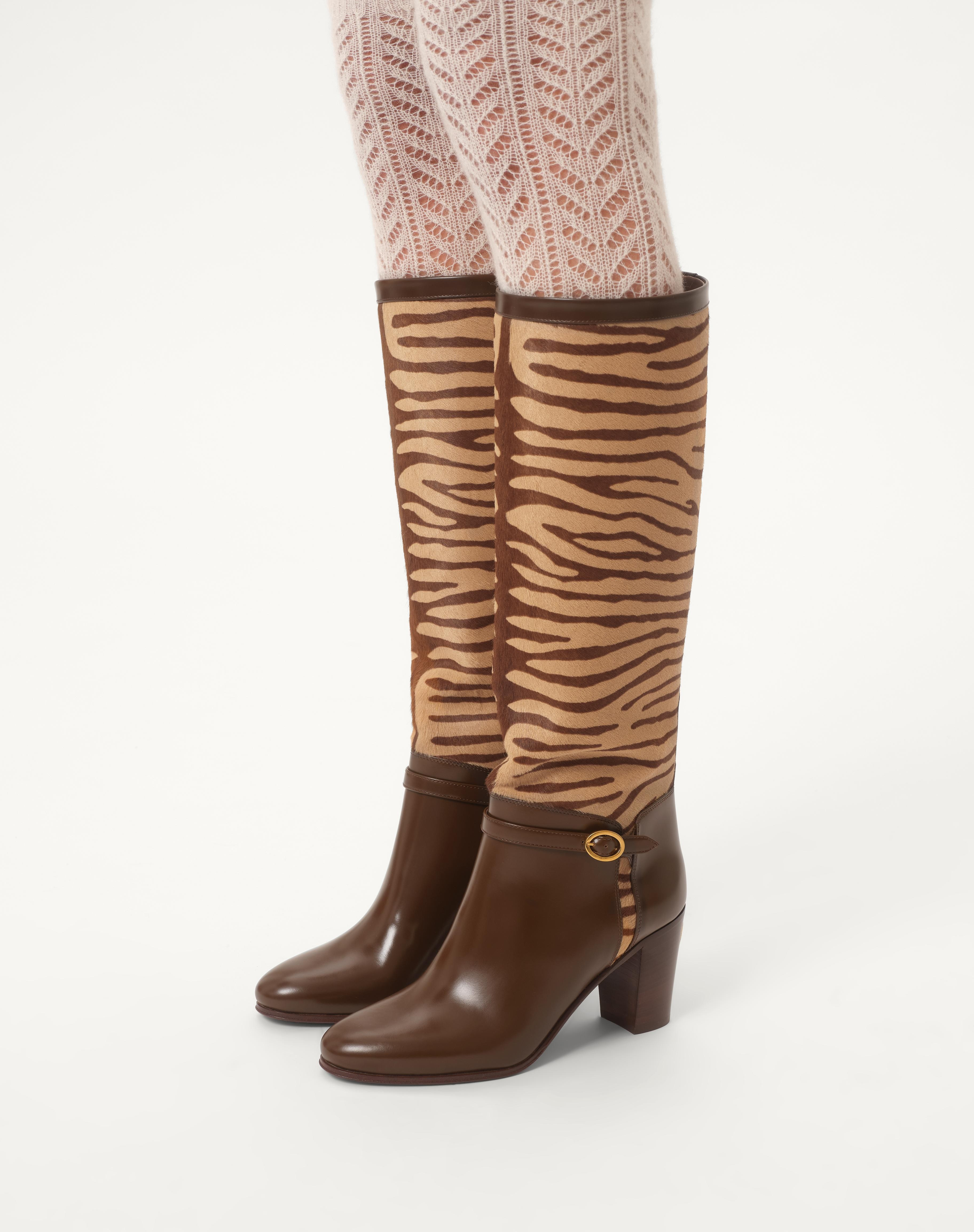 PATTIE BOOT IN PONY-EFFECT CALFSKIN 75MM - 2