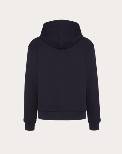 Valentino TECHNICAL COTTON SWEATSHIRT WITH HOOD AND MAISON VALENTINO TAILORING LABEL outlook