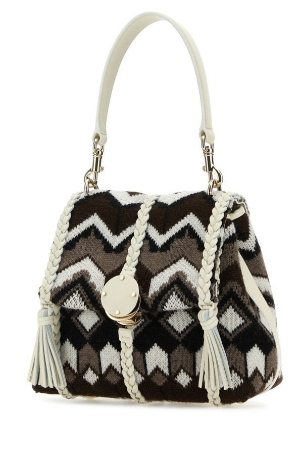 【関税&送料込】Chloe Embroidered Wool Small Penelope Handba Chloé Embroidered wool small Penelope handbag