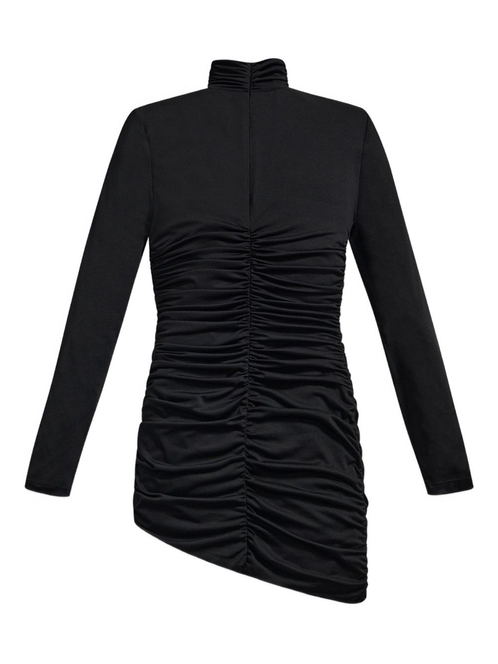 crystal-embellished draped mini dress - 5