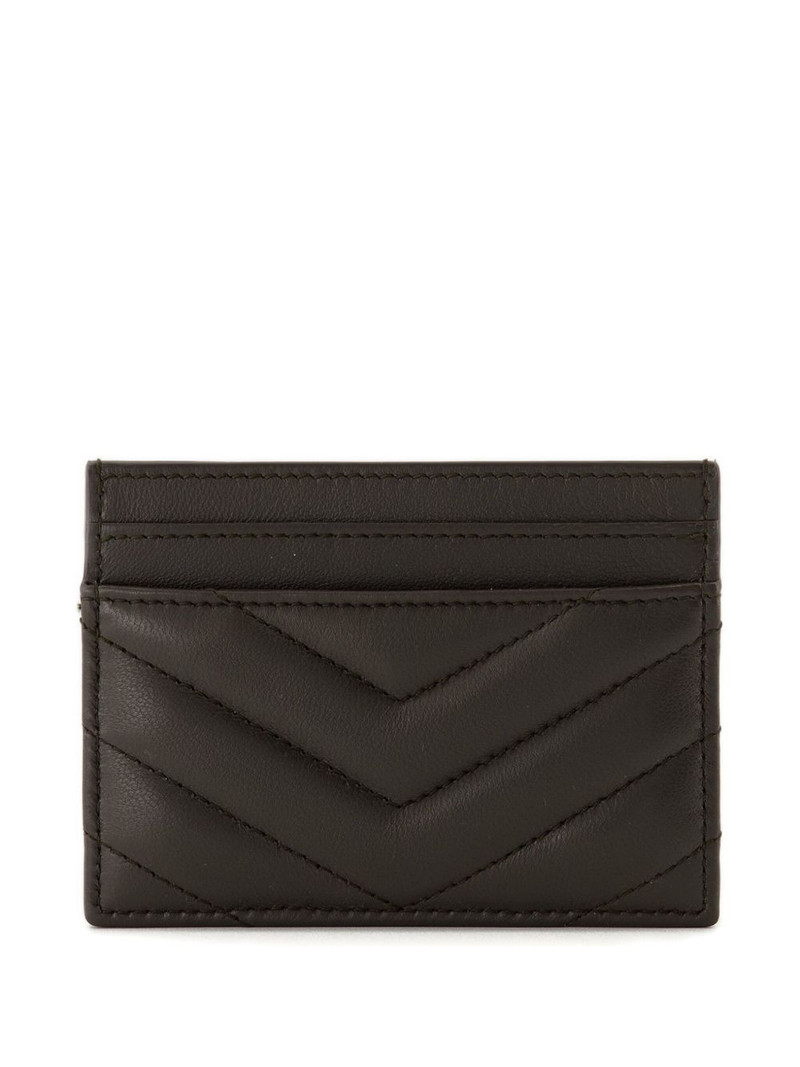 SAINT LAURENT Cassandre matelassé leather cardholder outlook