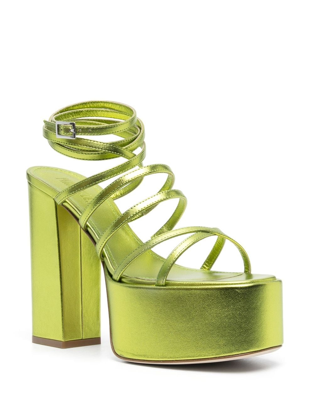 Melena 135mm metallic platform sandals - 2