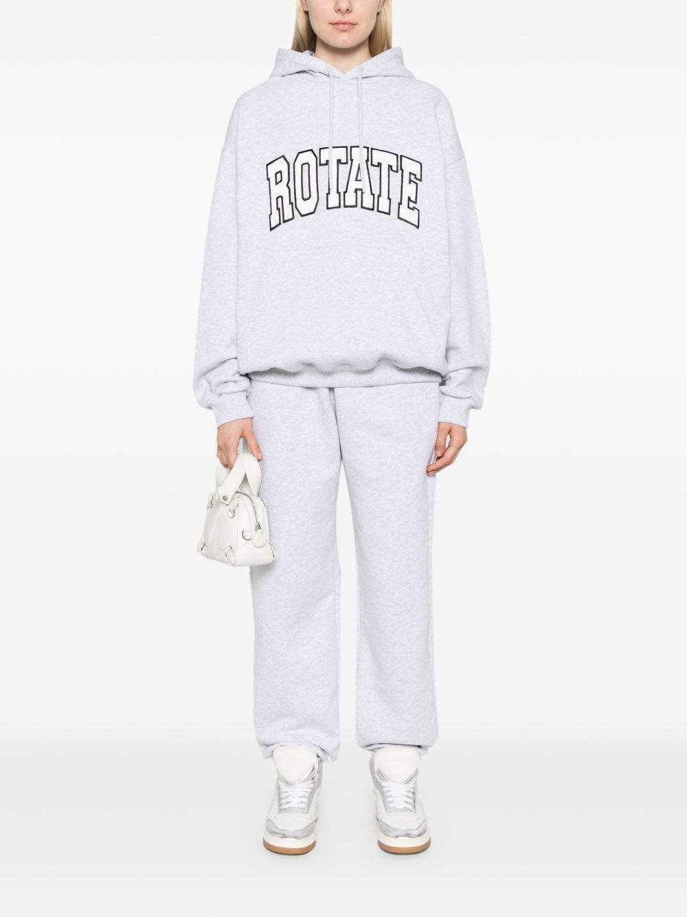 logo-embroidered hoodie - 2