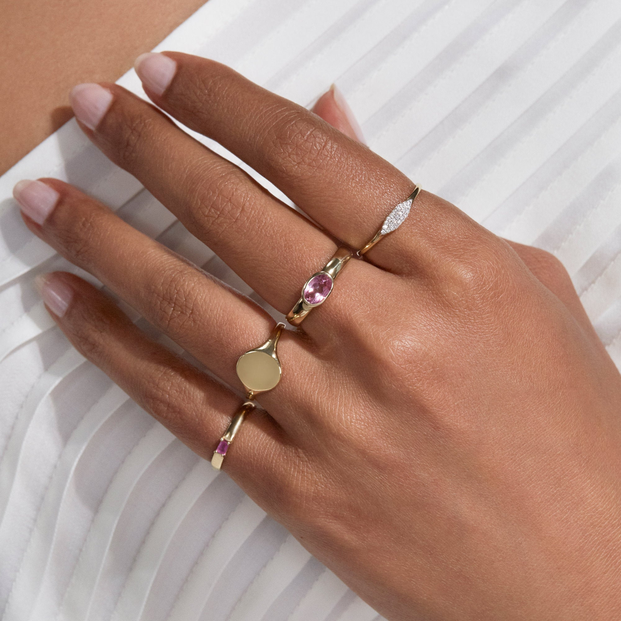 Magenta Gallant Ring - 5