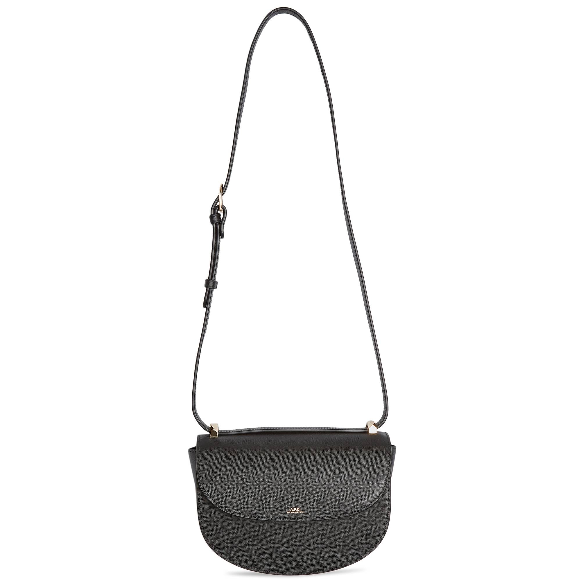 A.P.C. Geneve Leather Shoulder Bag 'Black' - 1