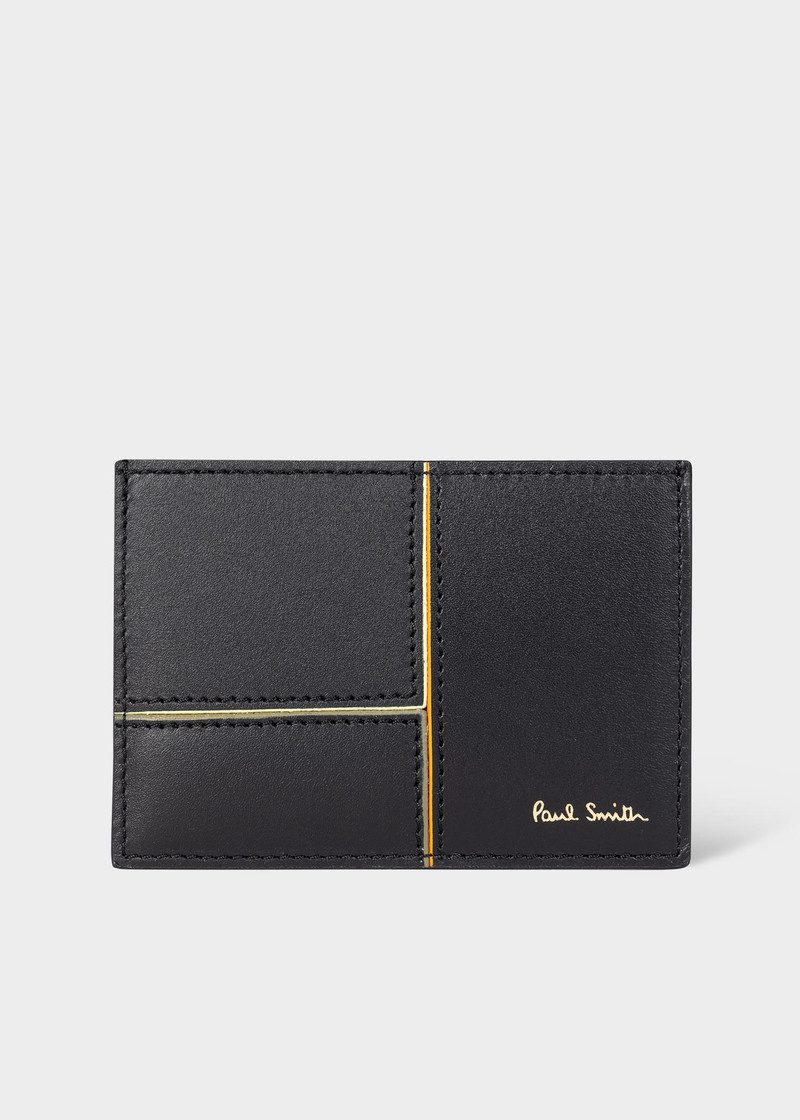 Panelled Leather Card Holder 1