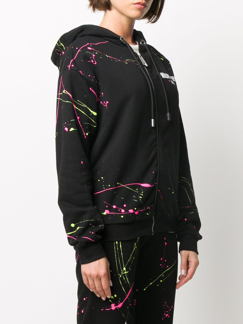 Gothic Plein logo print hoodie - 4