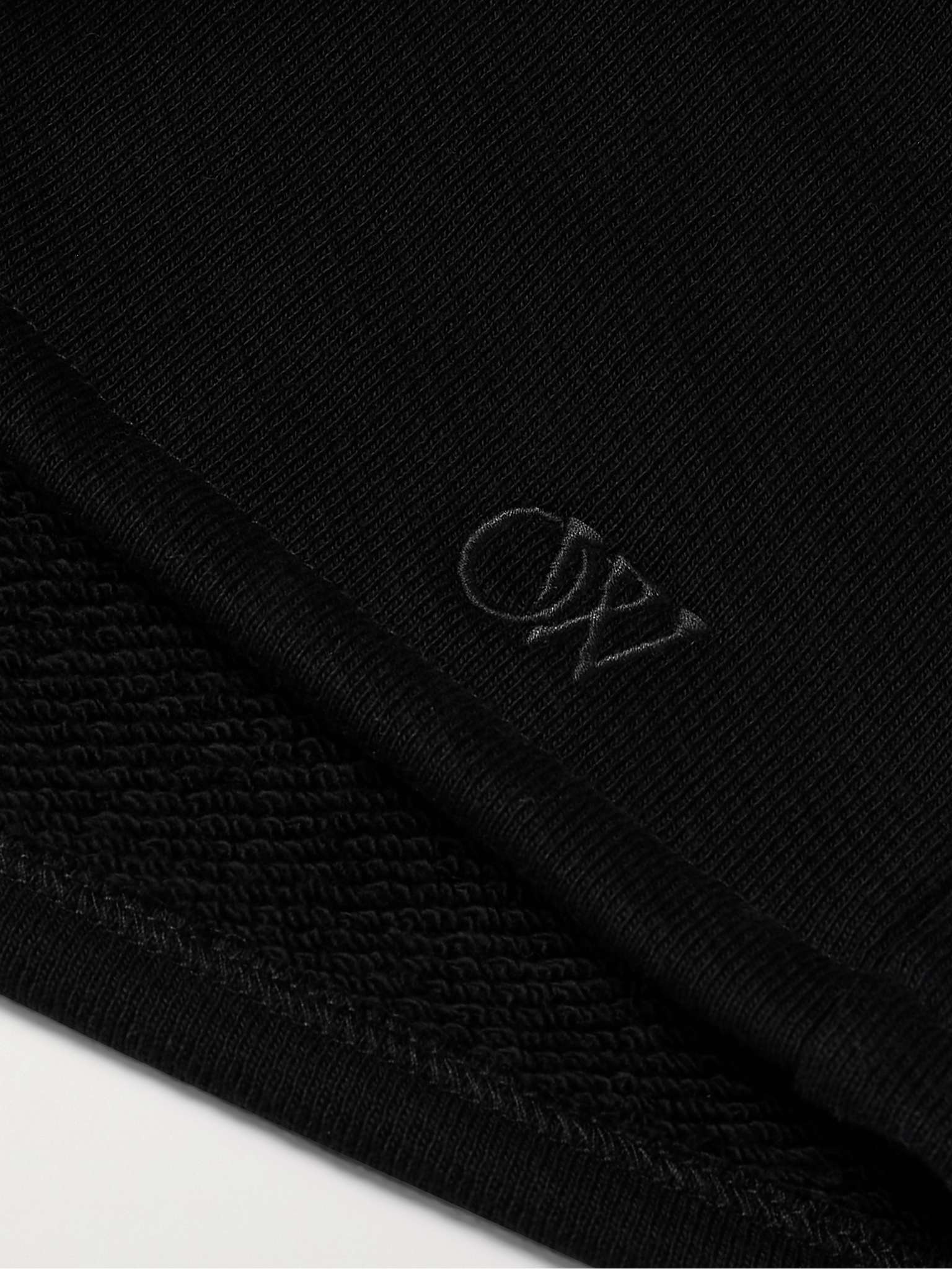 Skate Straight-Leg Logo-Embroidered Cotton-Jersey Drawstring Shorts - 3