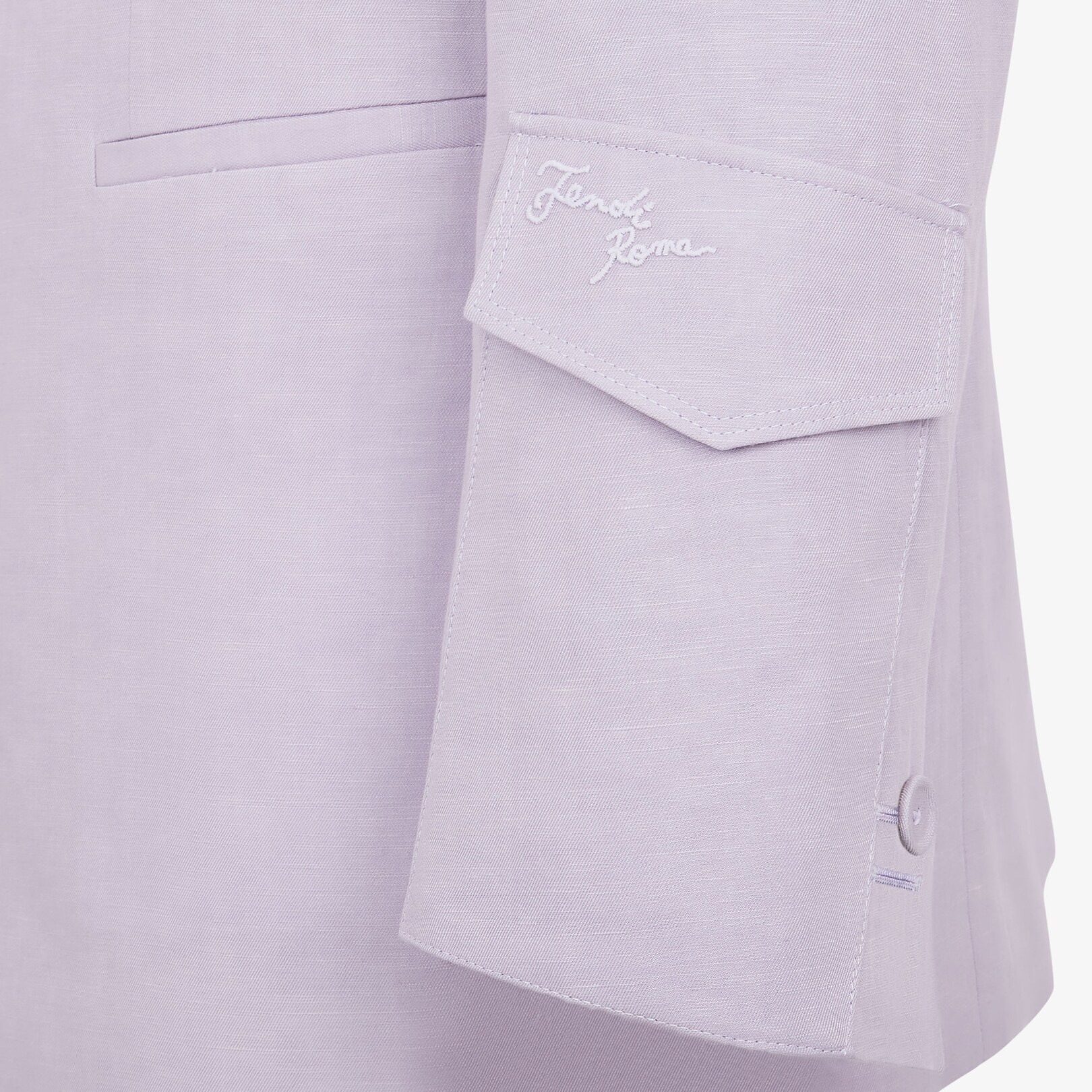 Lilac linen blazer - 3