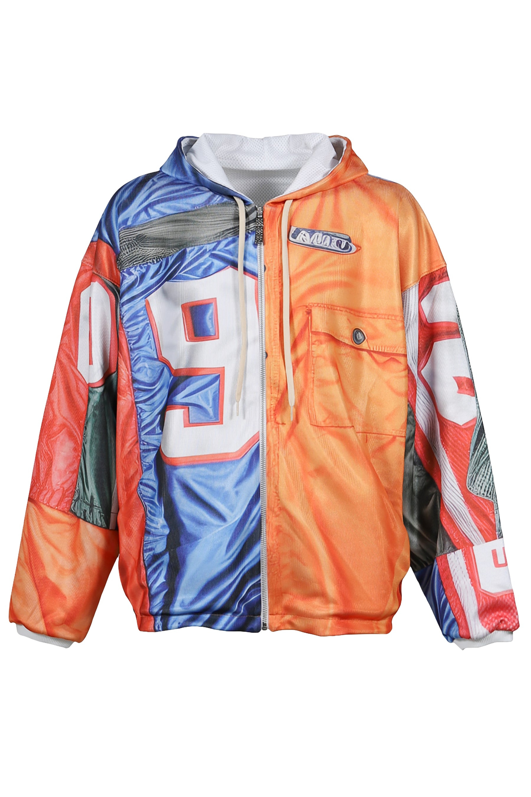 PATCHWORK HOODIE (DOM36 BIS) / ORG - 6