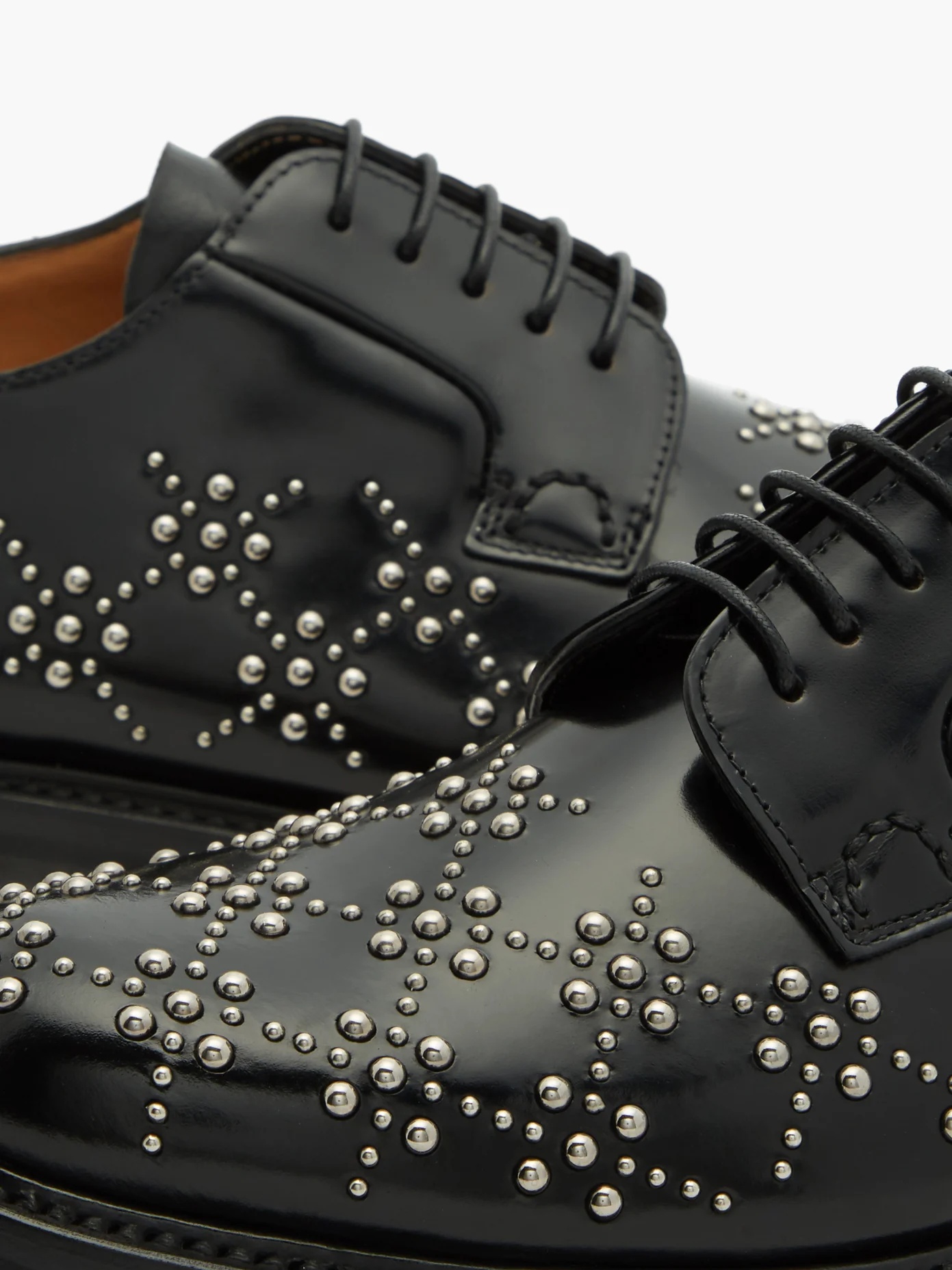 X Church’s studded-leather Derby shoes - 6