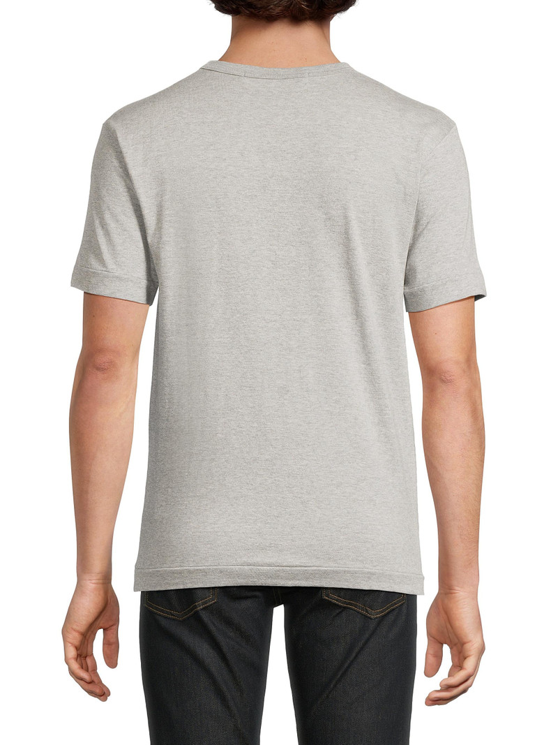 Men's Double Heart Cotton Jersey T-Shirt - Grey 5