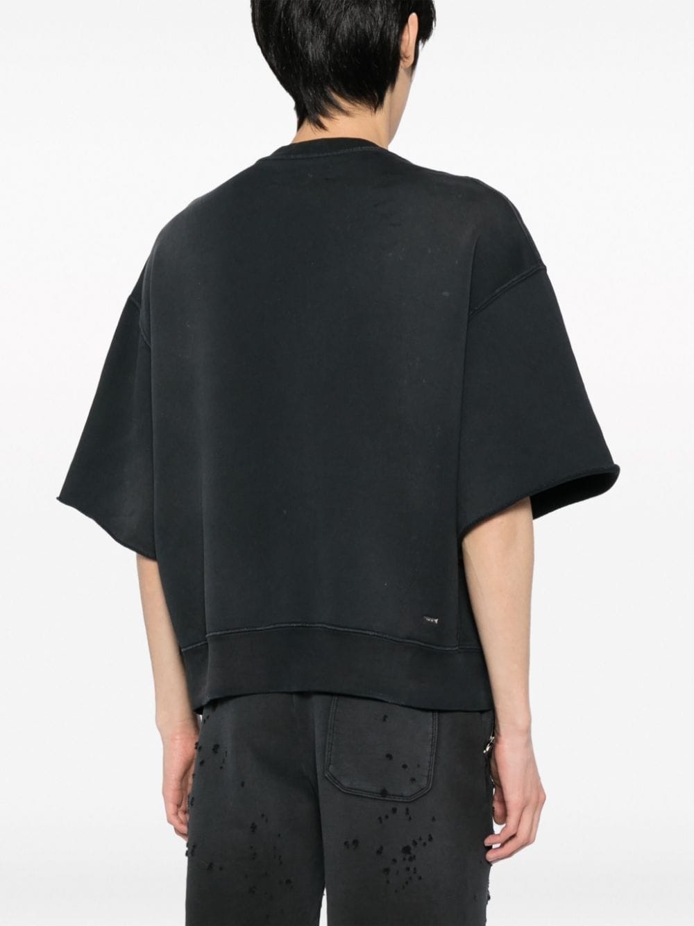 logo-appliquÃ© cotton sweatshirt - 4