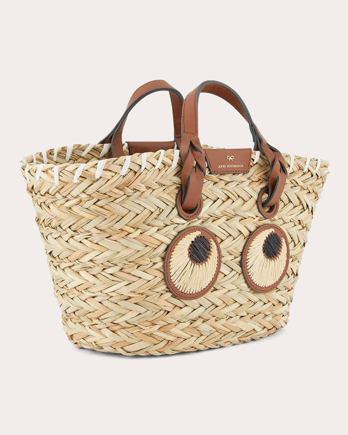 Small Paper Eyes Basket Bag - 3