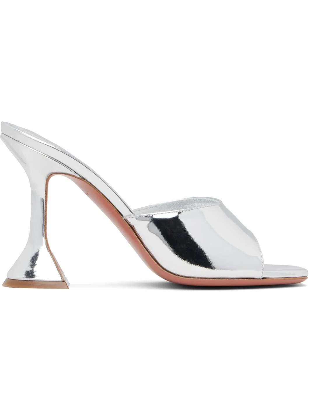 SSENSE Exclusive Silver Lupita Slipper 95 Heeled Sandals - 1