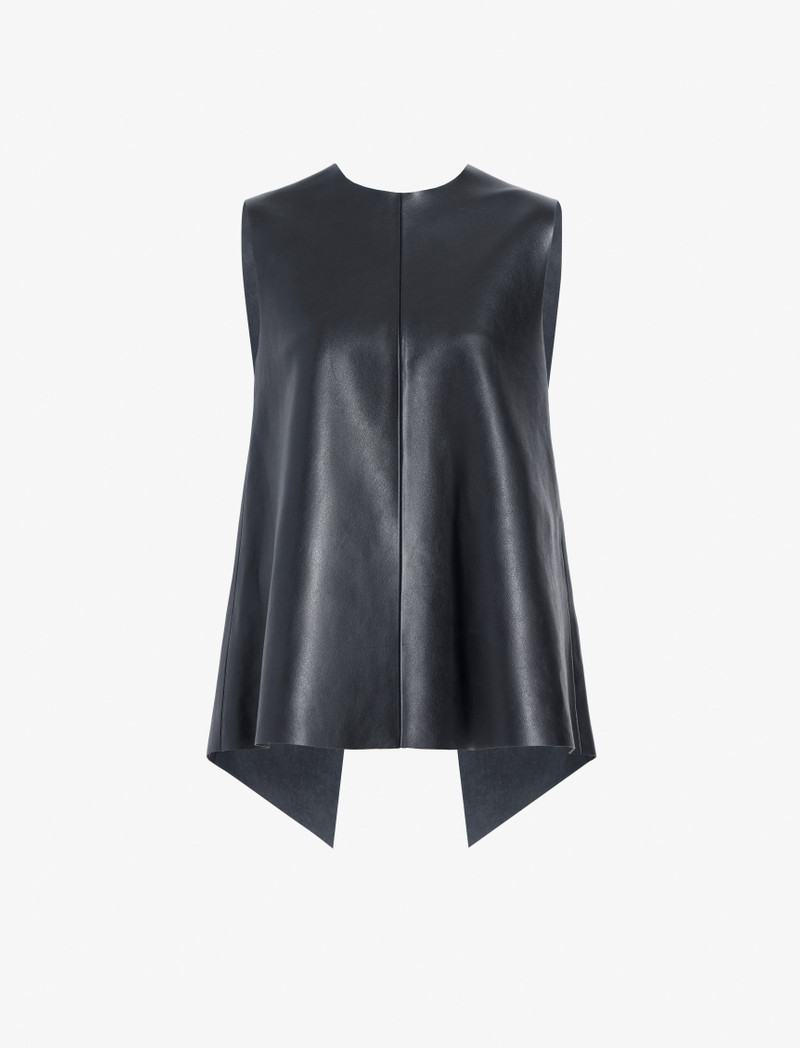 Noa Top in Textured Leather 1