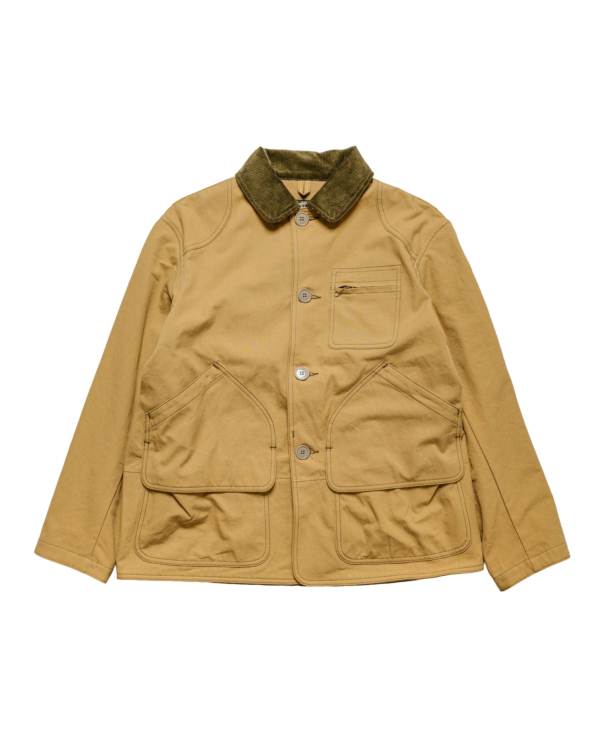 MJ25123 Cotton Canvas Barn Coat Brown - 1