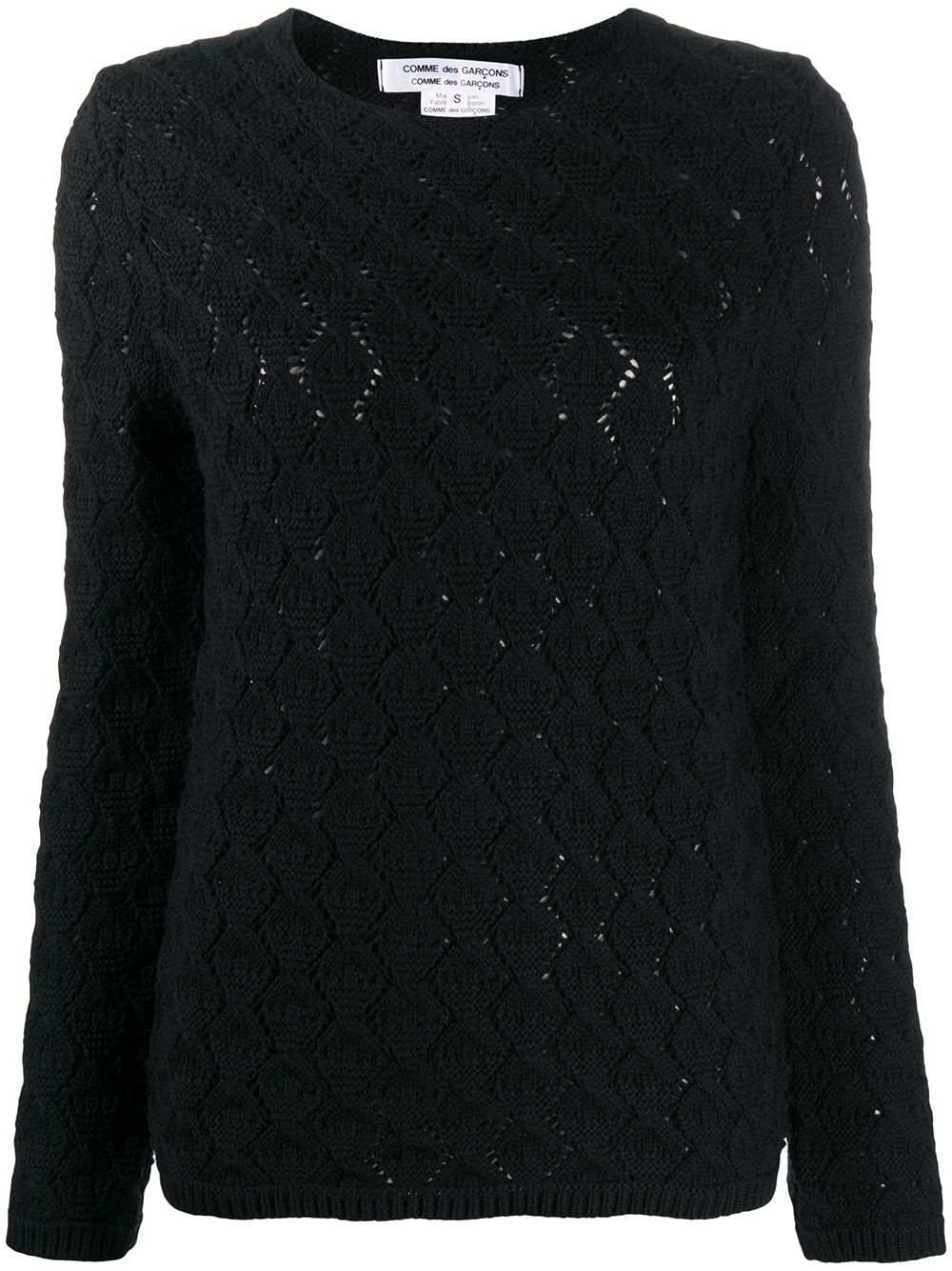 geometric knit jumper - 1