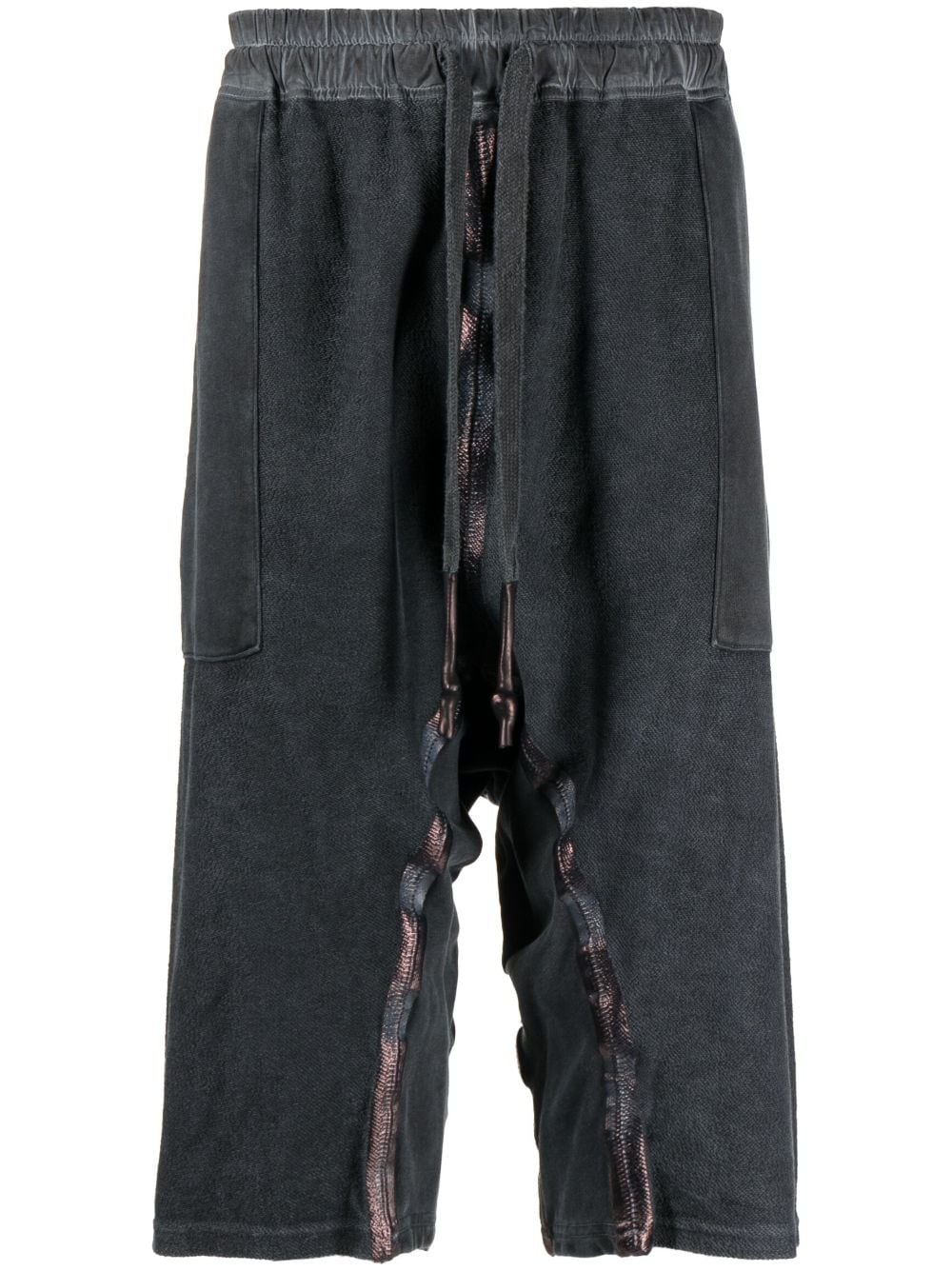 drawstring waist shorts - 1
