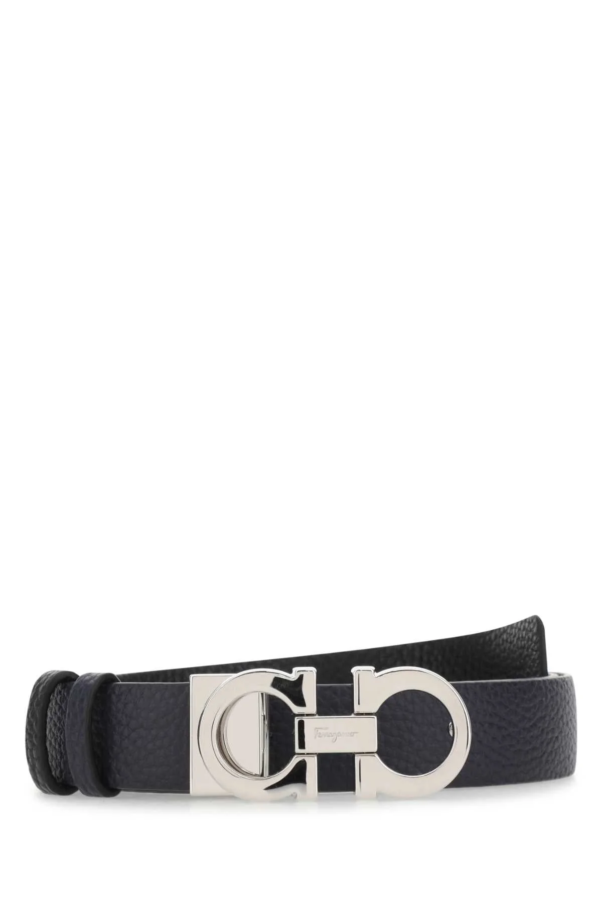 Ferragamo Mirtonero Belt — Navy - 1