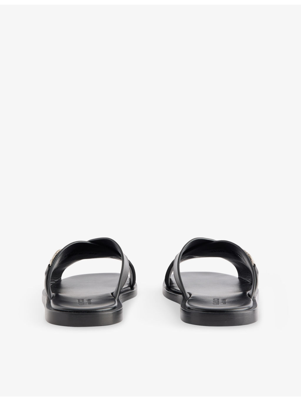 Interlocking G Leather Sliders - 4