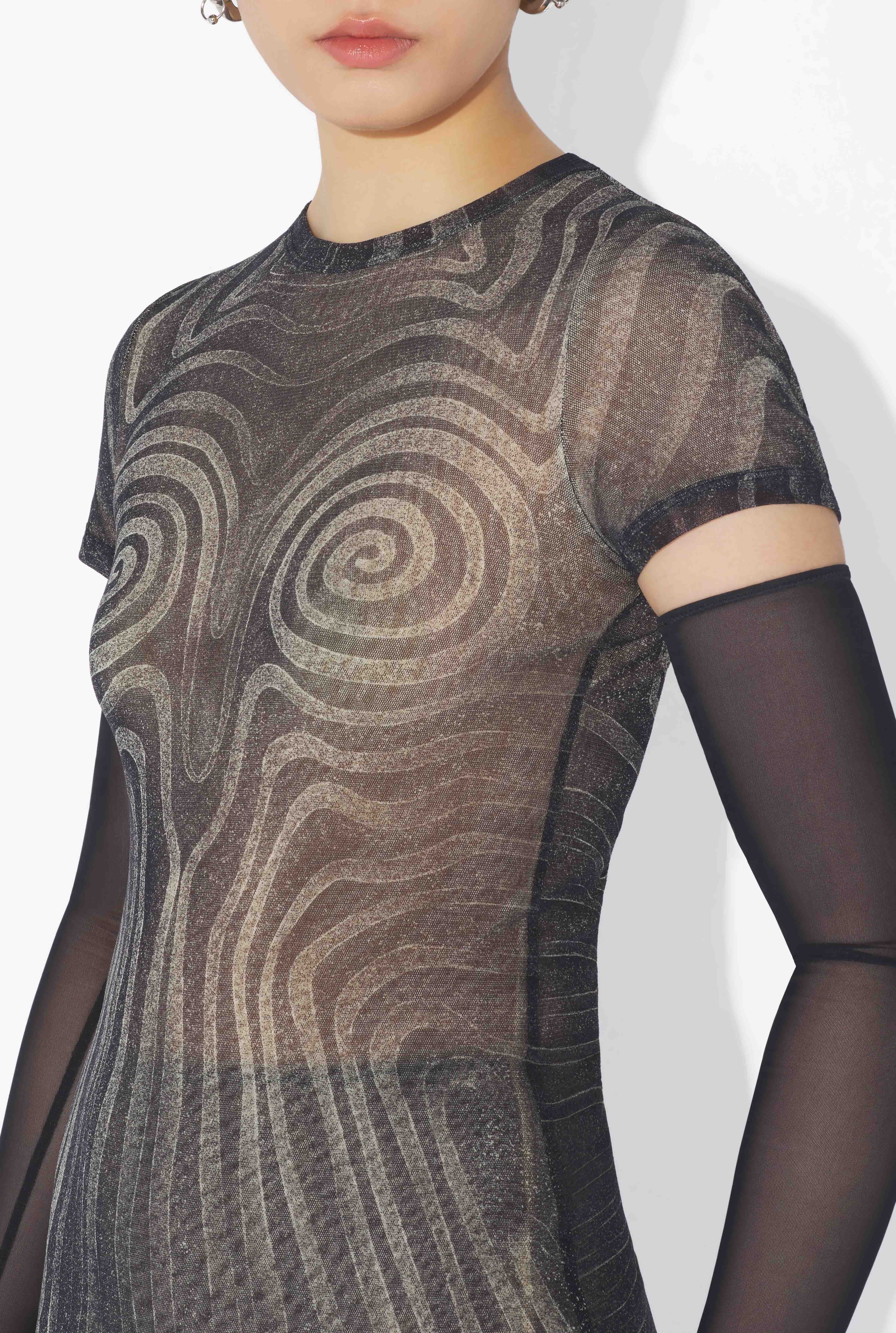 THE SHORT BLACK “SPIRALE” DRESS - 4