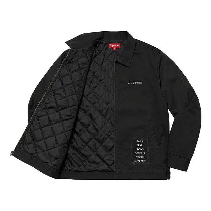 Supreme Supreme x The Crow Work Jacket 'Black White' SUP-FW21-178