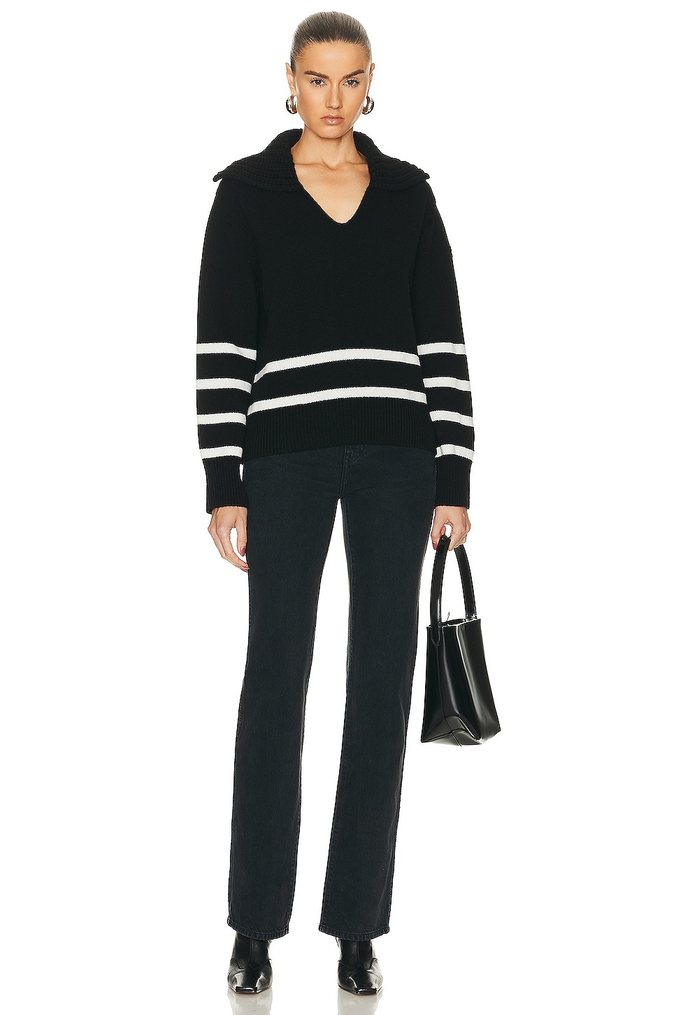 Long Sleeve Polo Sweater - 5