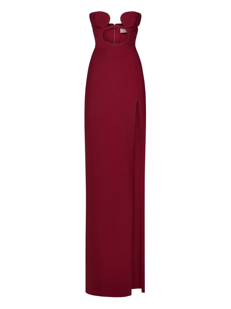 NENSI DOJAKA cut-out side-slit maxi dress outlook
