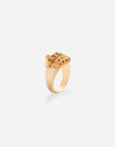 Dolce & Gabbana Crown yellow gold ring outlook