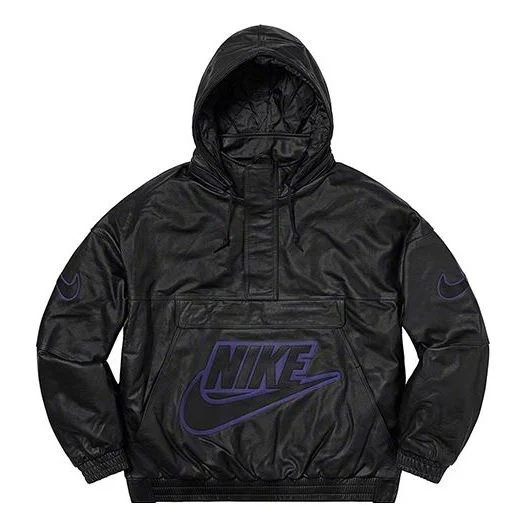 최고 FW19 주 14 x 나이키 가죽 Anorak 상자 '블랙' SUP-FW19-10724 - 1